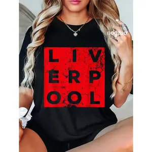 100% Cotton Cool Retro Grunge Vintage look Liverpool shirt gift T-Shirt