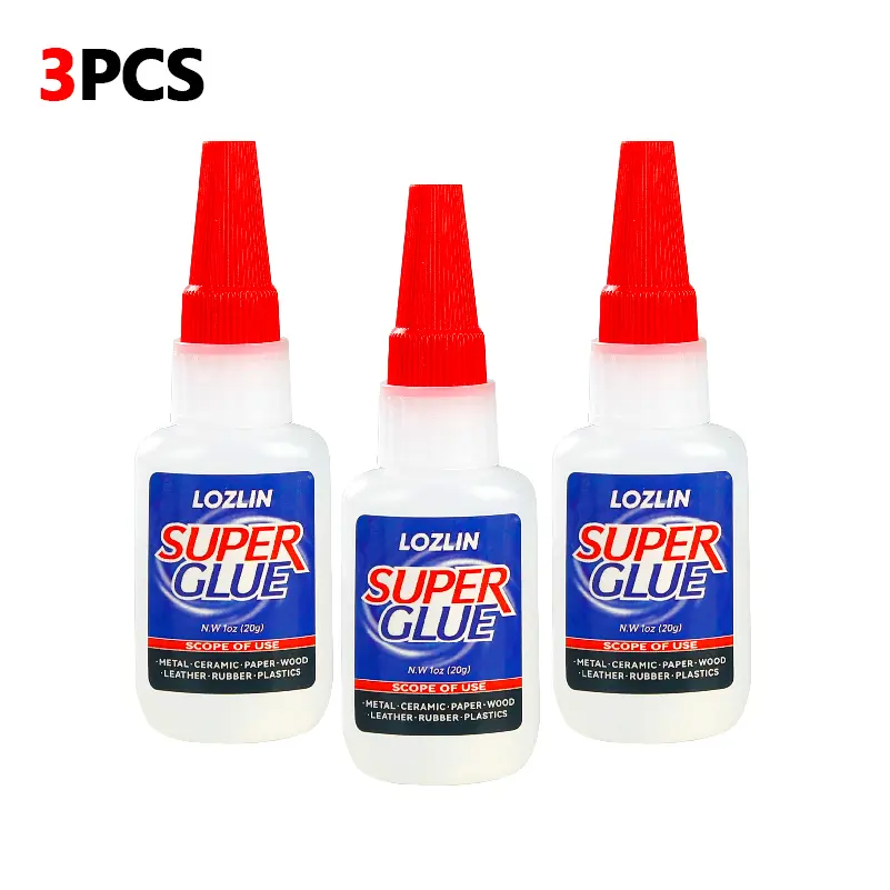 3PCS Super Strong Glue - Works on Plastic, Metal, Glass, Wood, Ceramic & More - Flexible Durable Repair Adhesive for Shoes/Furniture/DIY Invisible Waterproof Sealant High Strength Glue Fast Drying Adhesive Strong Adhesive Waterproof