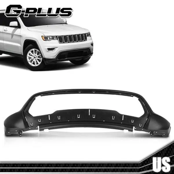MOTOR GPLUS 100% Brand New High-Quality Front Lower Bumper Cover Fascia - 1 Lower Front Bumper Valance, Car Protector for Protection, OE Part 5XV45TZZAA, Compatible with 16-22 Jeep Grand Cherokee, Limited Life Guarantee, Direct Pricing By The Factory