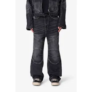 mnml Paneled Moto Denim - Washed Black mnml Paneled Moto Denim - Washed Black