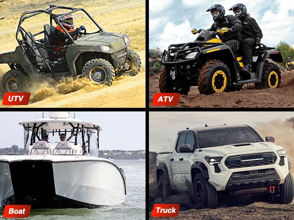 Nilight 3500 lbs ATV Winch 12V Electric Winches With Synthetic Winch Rope Wireless Remote Wired Switch Fairlead Mounting Plate Portable Waterproof Winch for Towing ATV UTV Trailer Truck Jeep Offroad Heavy Duty