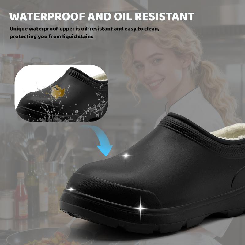 Lumubby Men's & Women's Chef Shoes Lightweight Non-Slip Work Shoes for Kitchens Hospitals Waterproof Oilproof Super Soft Cotton Memory Foam Comfort Lumubby Men's & Women's Chef Shoes Lightweight Non-Slip Work Shoes for Kitchens Hospitals Waterproof Oilproof Super Soft Cotton Memory Foam Comfort