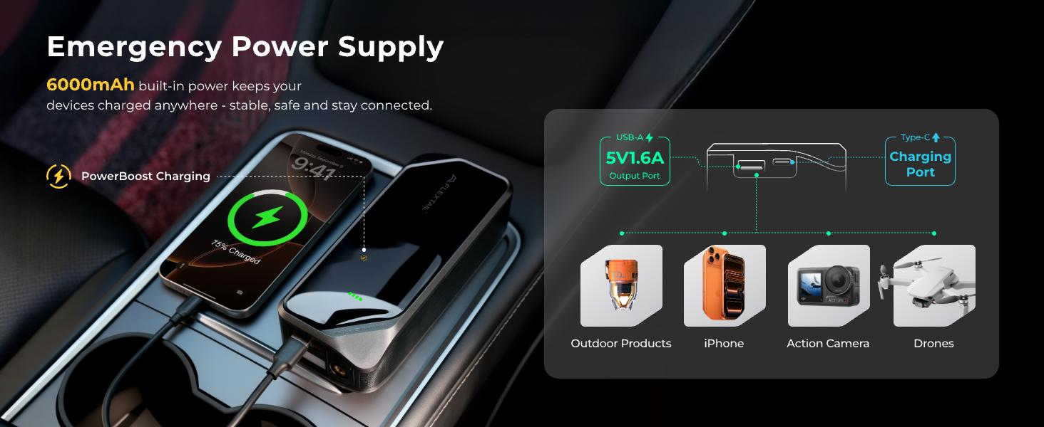 FLEXTAIL 150PSI Tire Inflator Portable Air Compressor, Knob Pressure Control, with 2.5D Curved Screen, Fast Air Compressor for Car, Bike & Inflatables — Rechargeable Air Pump with LED Display & Auto Stop