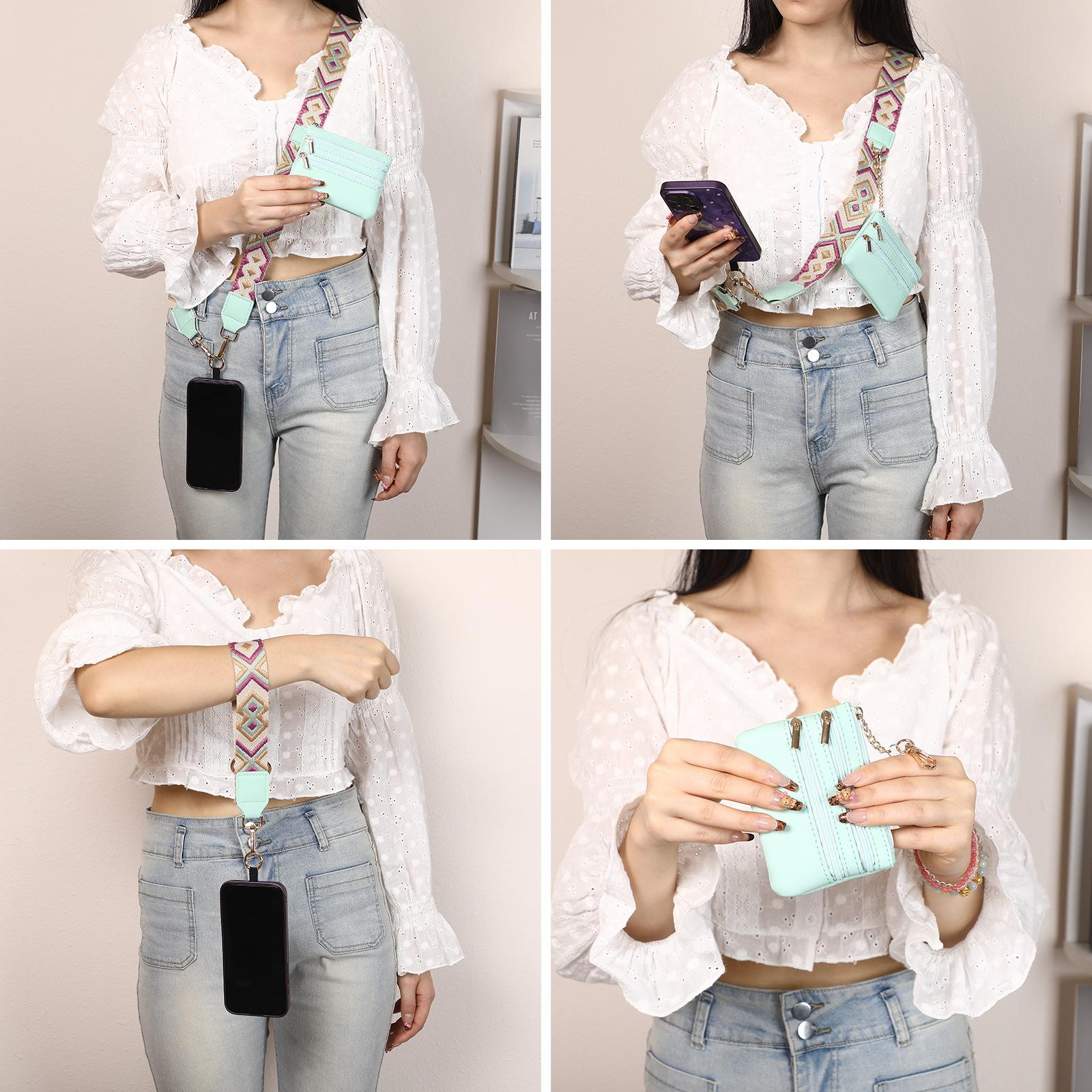 Clip and Go Strap for Phone With Wallet Crossbody, Phone Strap With Wallet, Phone Strap Crossbody With Zipper Pouch Wallet, Adjustable Mobile Phone Strap, Mother's Day Gifts Clip and Go Strap for Phone With Wallet Crossbody, Phone Strap With Wallet, Phone Strap Crossbody With Zipper Pouch Wallet, Adjustable Mobile Phone Strap, Mother's Day Gifts