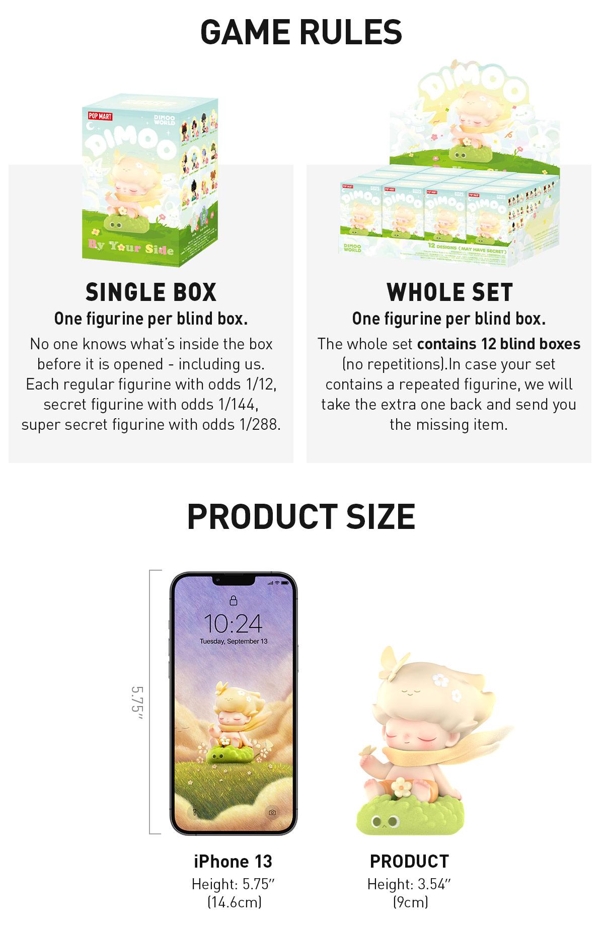 POP MART DIMOO By Your Side Series Figures, Blind Box