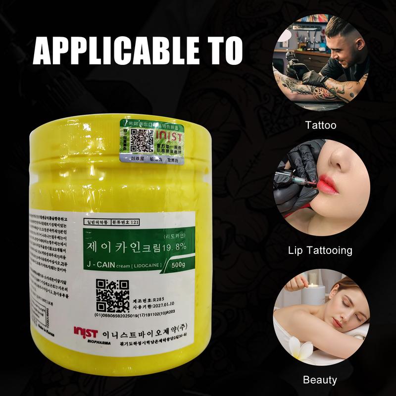 Korea imported tattoo soothing cream, with a large capacity of 500g, which is mainly used for tattoo, eyebrow tattoo and hair removal. It is the best choice for tattoo professionals and beauty hospitals. Korea imported tattoo soothing cream, with a large capacity of 500g, which is mainly used for tattoo, eyebrow tattoo and hair removal. It is the best choice for tattoo professionals and beauty hospitals.