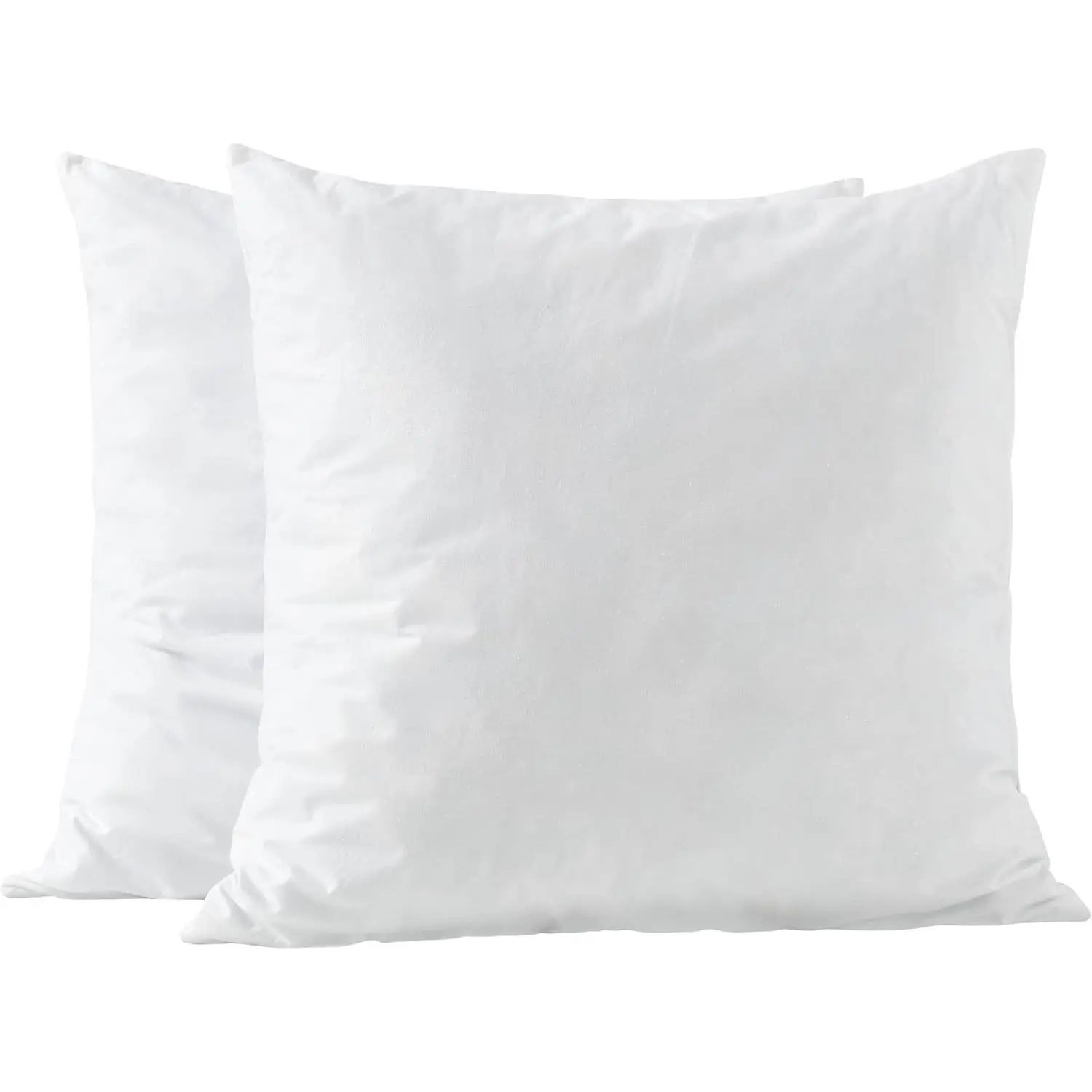 basic home 26x26 Euro Pillow Inserts-Shredded Memory Foam Fill-High Density Throw Pillow Inserts with Long Support-Home Couch Hotel Collection-Cotton Fabric-2 Pack