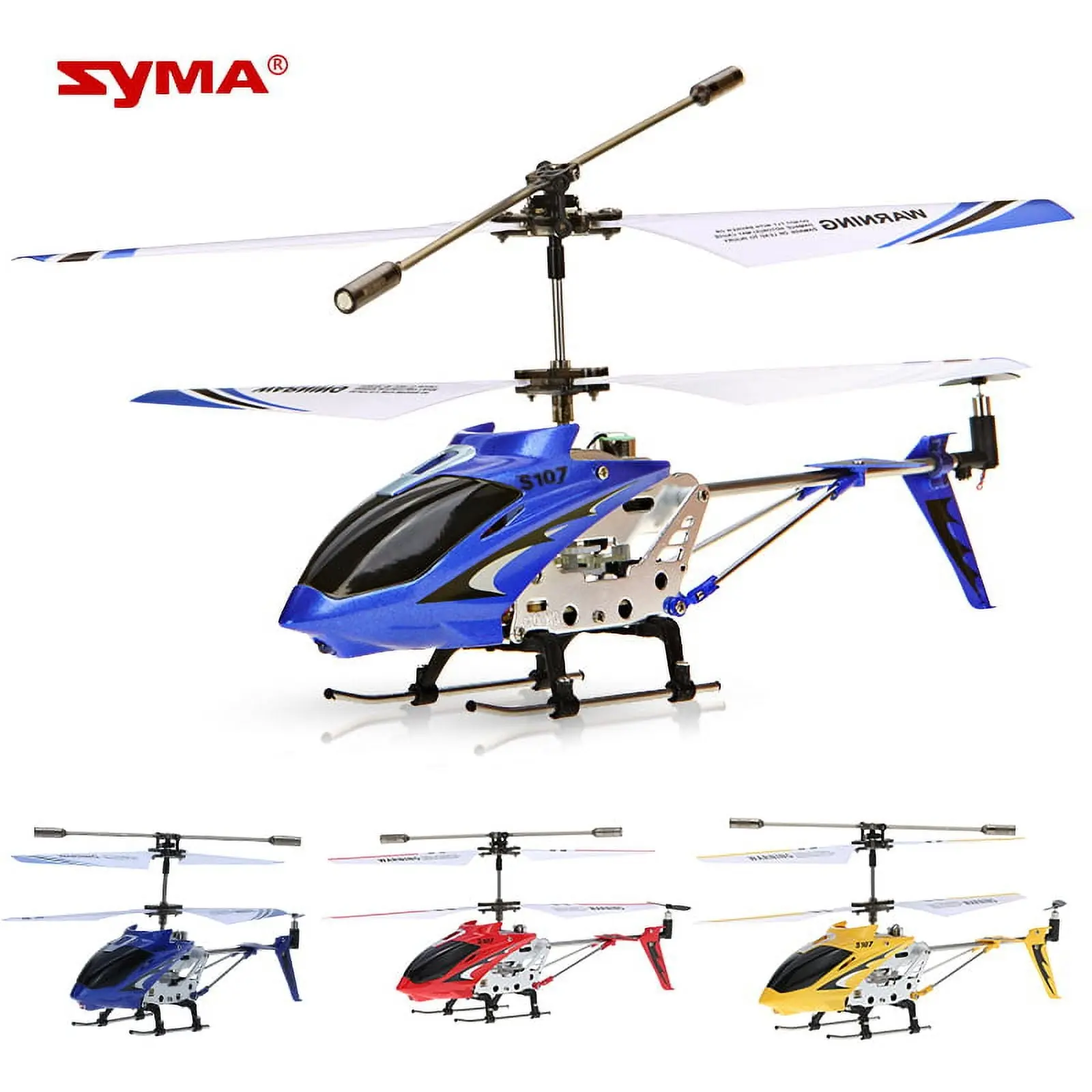 Syma S107G 3-Channel RC Helicopter - Unisex Electric Remote Controlled Toy, Precise Flight, Thrilling R/C Flying Fun for Kids and Adults, Indoor & Outdoor Leisure Equipment (Blue), Engaging And Fun For Kids