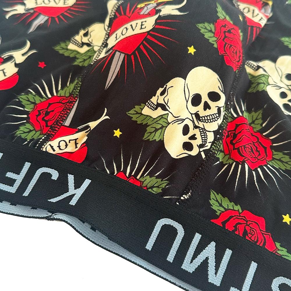 20-piece set of men's boxer briefs, trendy street style, moisture-wicking and breathable, multi-color combo pack, men's boxer briefs, anti-roll edges, multi-pack KJFISTMU Print Boxershorts