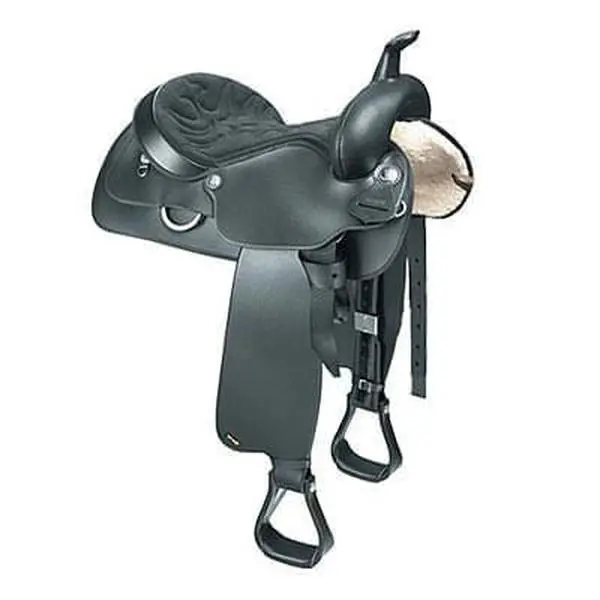 Wintec Western All Rounder Saddle - Semi QH Bars, Lightweight Equestrian Tack with Durability, Versatility, Balanced Support, Even Weight Distribution, Secure Seat Position, Accommodating for Trail Riding, Outdoor Sport