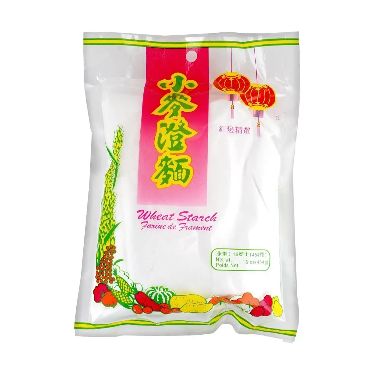 HongDeng Wheat Starch Flour 454g - Premium Ingredient for Traditional Dim Sum & Baking