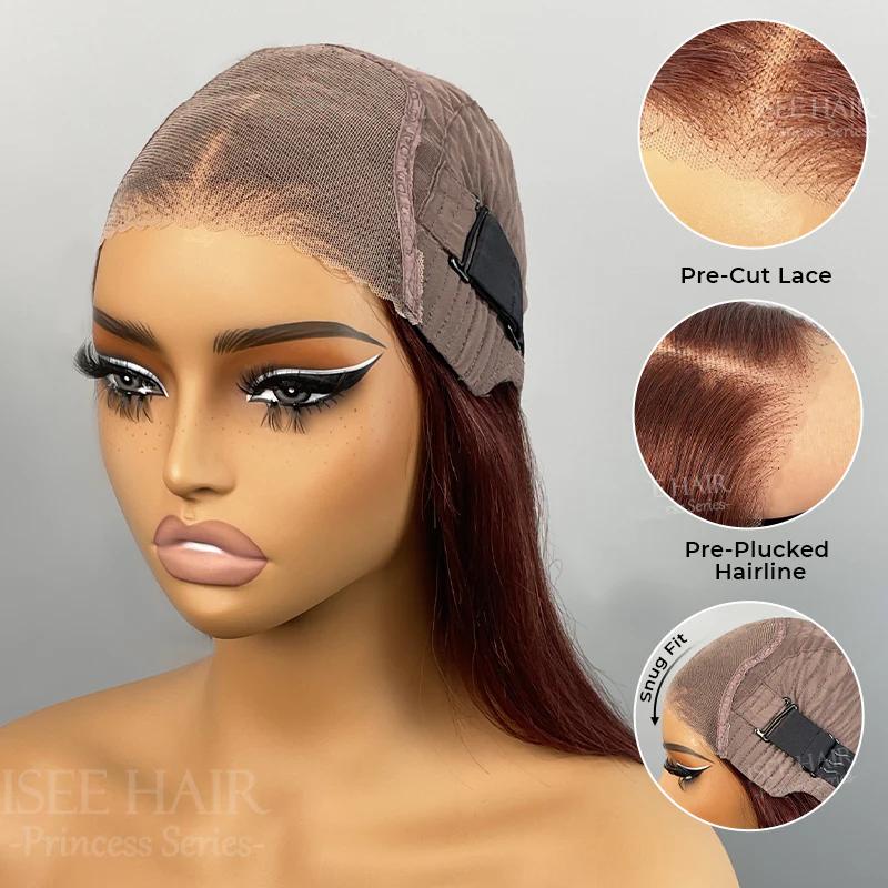 ISEE HAIR Wear Go 9x6 T-Part Layered Cut Bob Yaki Straight Wig Glueless Human Hair–Drawstring Lace Frontal Wig Pre-Cut & Pre-Bleached & Pre-Plucked Hairline & Deep Part Beginner Friendly Summer Hairstyles#SoHoChic#TikTokShopBackToSchool ISEE HAIR Wear Go 9x6 T-Part Layered Cut Bob Yaki Straight Wig Glueless Human Hair–Drawstring Lace Frontal Wig Pre-Cut & Pre-Bleached & Pre-Plucked Hairline & Deep Part Beginner Friendly Summer Hairstyles#SoHoChic#TikTokShopBackToSchool