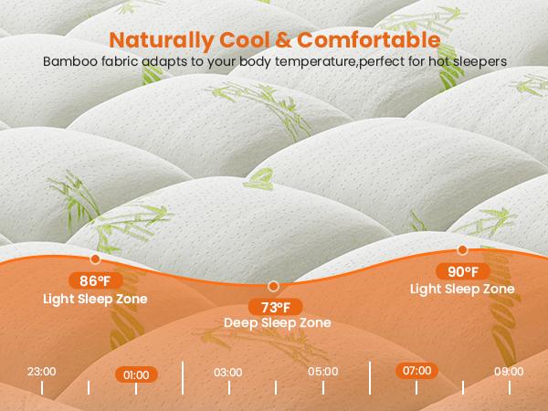 Mattress Topper Viscose Made from Bamboo Sheets Mattress Protector for Back Pain Relief Cooling for Hot Sleeping Poor Sleeper Green