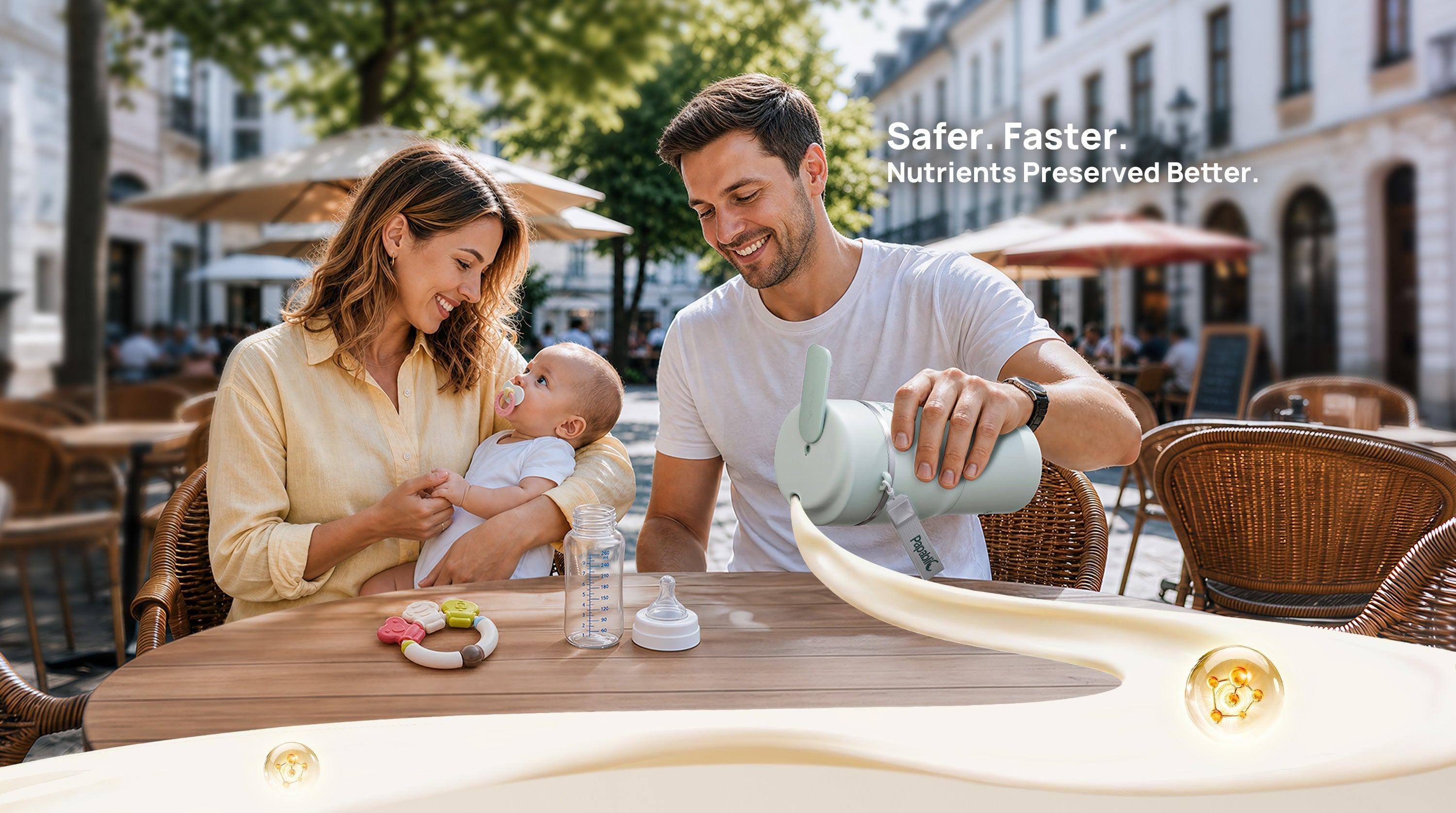 Papablic NutriWarm™ Portable Baby Bottle Warmer - Wide Mouth Compatible, Compact Design, Sterile Mode #tiktokshopbacktoschool