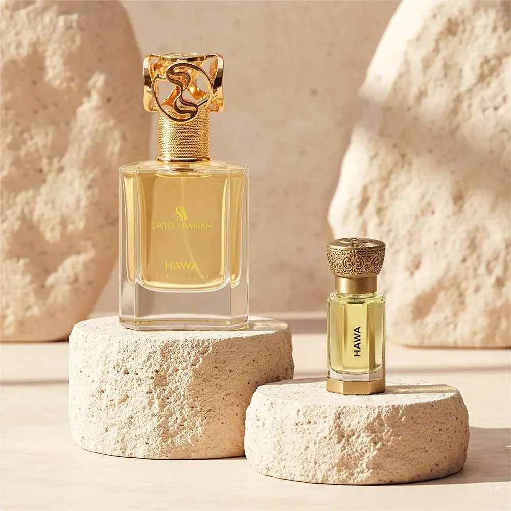 Swiss Arabian Hawa EDP + Perfume Oil Bundle | White Floral Citrus Amber | Layering Duo | Swiss Arabian