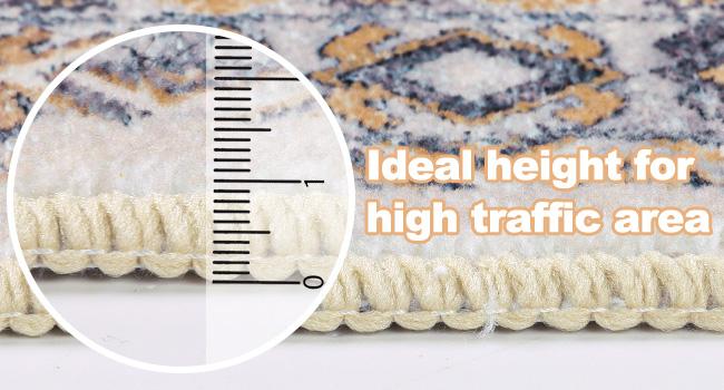 LOKHOM Boho Kitchen Runner Rug Sets 3 Piece Geometric Farmhouse 20x32inch+20x48inch+20x59inch Non Slip Washable Mat for Kitchen Living Room Entryway Laundry Room