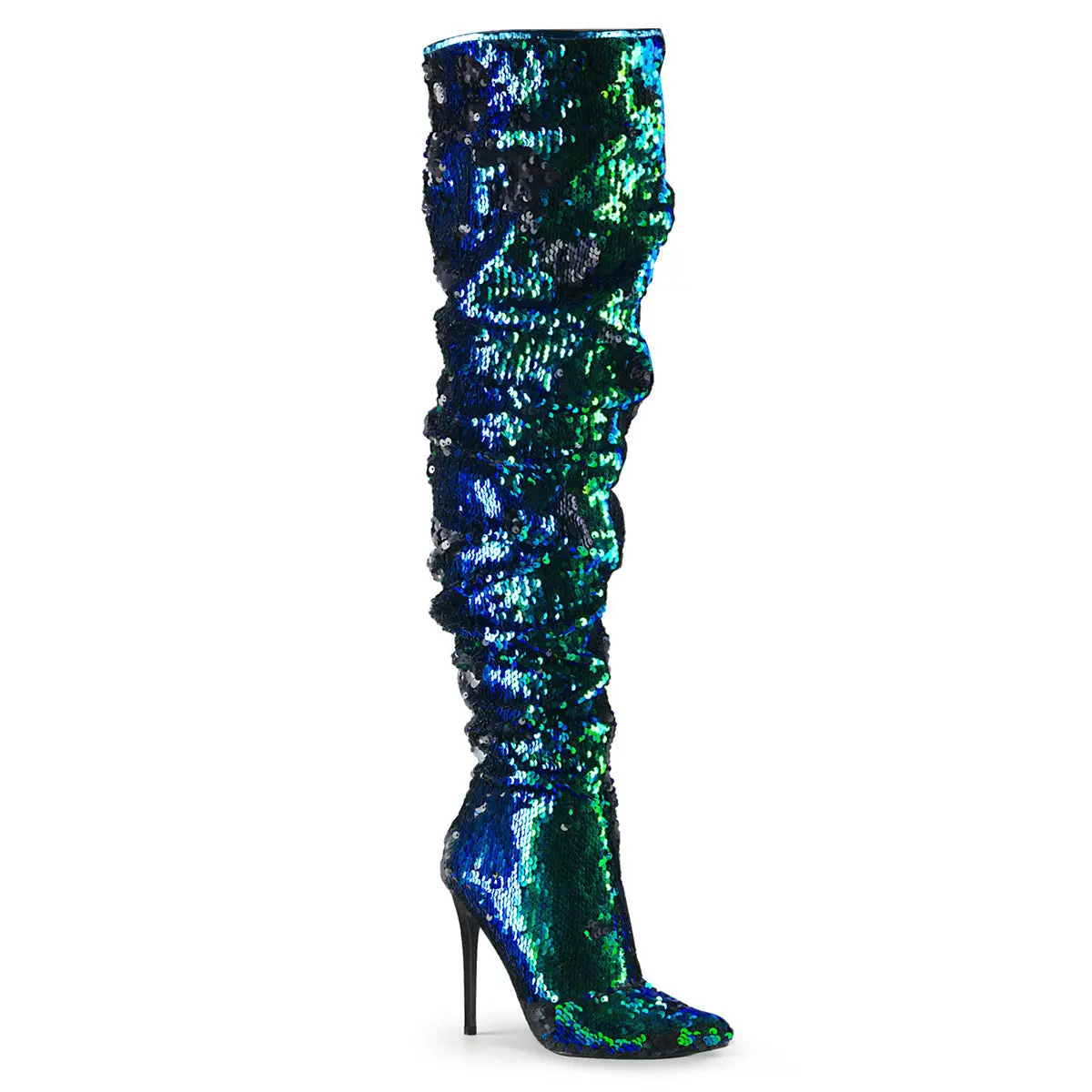 Women's Over-the-Knee High Heel Boots - Courtly-3011, Stylish Statement Shoes, Fashionable Party Footwear