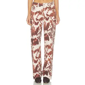 superdown Lile Cow Print Jean in Cow Print