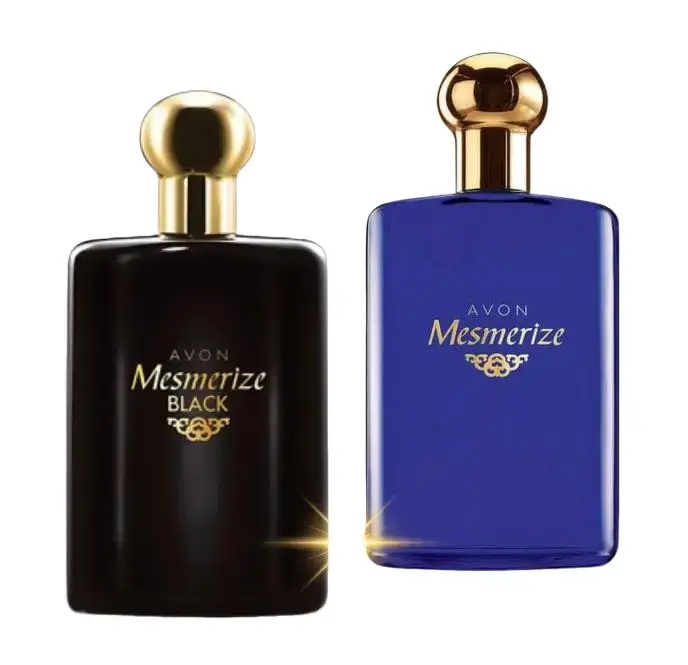 Avon Mesmerize Black Eau de Toilette & Mesmerize Blue Cologne Spray 3.4 fl. oz. SET X 2