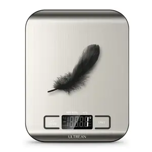 Food Scale, Digital Kitchen Scale for Baking Cooking and Meal Prep, 6 Units with Tare Function, 11lb (Batteries Included)