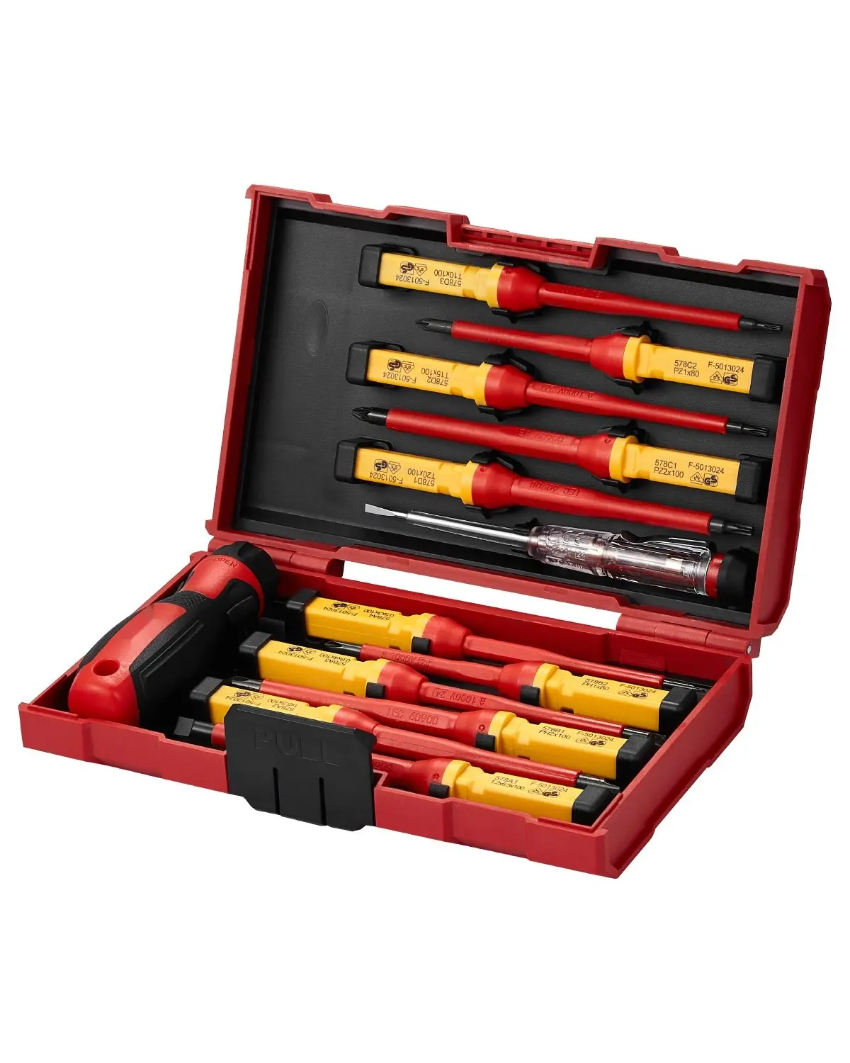 Insulated Screwdriver Set, 13-Piece Insulated Tool Kit For Electricians, 1000V Rated, VDE Certified, Magnetic Tips, Ergonomic Insulated Handles, Durable Storage Case, Ideal For Live Electrical Work, Wiring, Testing And Repairs