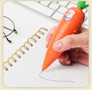 Cute Carrot Recording Pen | 2-in-1 Voice Recorder & Ballpoint Pen | Portable Stationery for School & Office audio