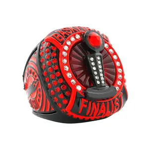 Basketball25 Neon Red Finalist Ring