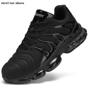 Steel Toe Shoes for Men & Women Indestructible Work Sneakers Lightweight Breathable Mesh Upper Air Cushioning Puncture Proof Composite Toe Safety Shoes