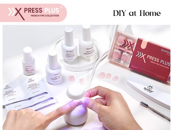 【LIVE ONLY】Beetles X Press Plus French Tip Kit, French Tips Press-On Nails with Nail Glue, Builder Top Coat, Remover, Cuticle Oil & Tools, DIY Manicure Gift for Women 【LIVE ONLY】Beetles X Press Plus French Tip Kit, French Tips Press-On Nails with Nail Glue, Builder Top Coat, Remover, Cuticle Oil & Tools, DIY Manicure Gift for Women