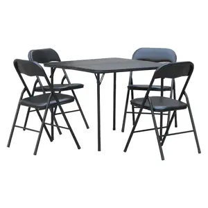 New 5pc Folding Table Set, Space-Saving Design