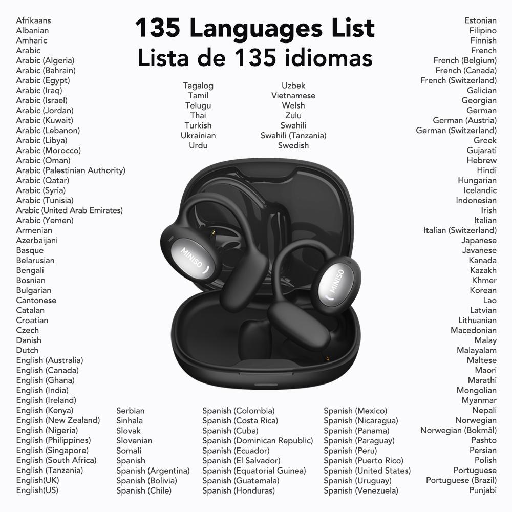 MINISO 181 earphones OWS open Bluetooth 6.0 sports earphones HIFI sound quality sports earphones IPX5 waterproof with microphone