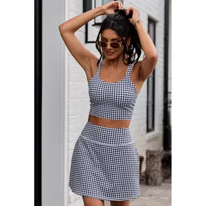 Active State Black Gingham Tank