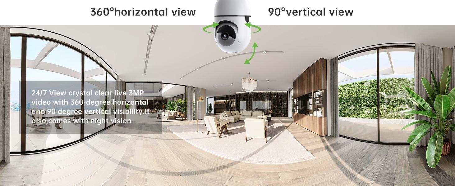 FHD Light Bulb Security Camera 2.4Ghz Wi-fi Indoor/Outdoor Full Color Day/Night Camera, Motion Detection, Sound & Light Alarm, Two-Way Audio, Home/Yard/Store，Work Alexa Wireless Light Socket Camera Easy Installation,Speaker, Sd Card