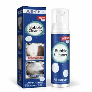 （Buy one, get one free+Giving away towels）Bubble Cleaner Foaming Heavy Oil Stain Cleaner, All Purpose Bubble Cleaner Kitchen Deep Cleaning Spray, All-purpose Rinse-free Cleaning Spray, Stubborn Grease & Grime Remover 100ML/1P(3P)