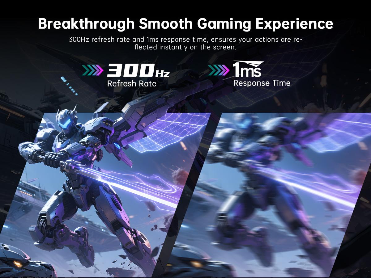 KTC 24.5" FHD IPS Native 300Hz(OC 320Hz), 240Hz 1ms Vertical Gaming Monitor, 1920*1080P Monitor With Height-adjustable Stand, H25Y7