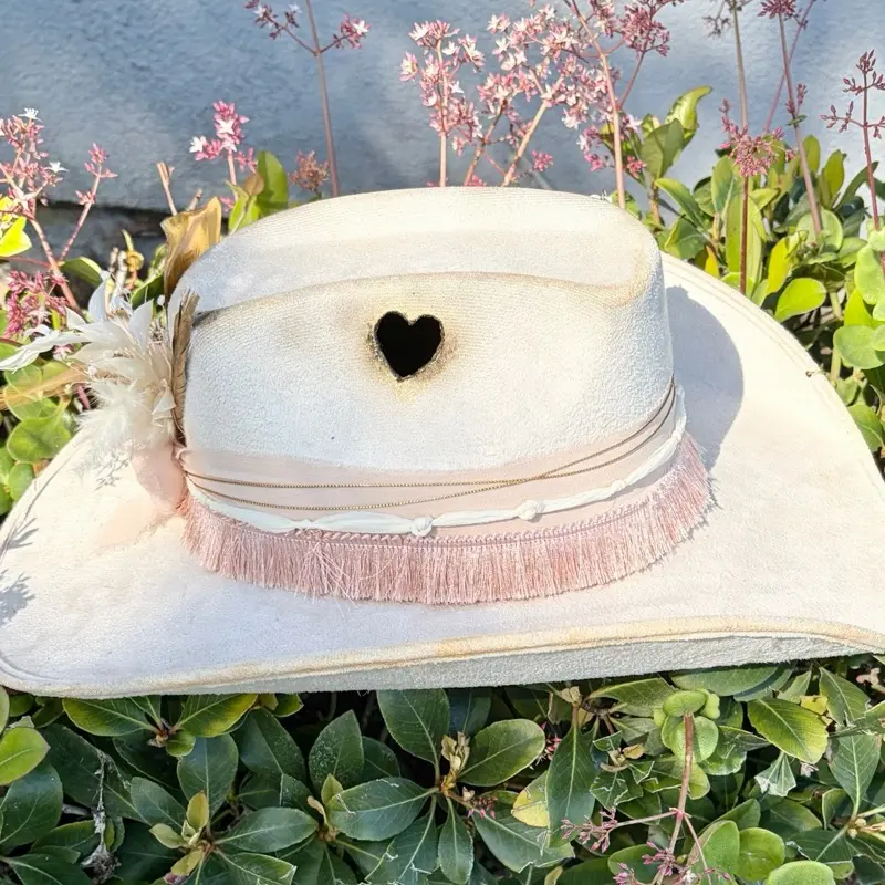 BRIDAL COWGIRL HAT, Bridal fedora, Bridal hat, wifey hat, wifey cowgirl hat, bachelorette hat, white bridal hat, customize bridal hat,