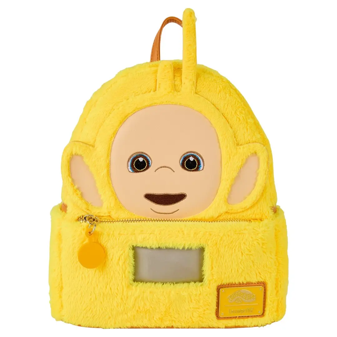 Loungefly CPLG Teletubbies Laa-Laa Plush Cosplay Light-Up Fashion Mini Backpack, Functional Luggage Bag, Mini Backpacks