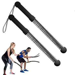 2PCS Weighted Ropeless Battle Ropes for Home Gym, Heavy Duty Arm Exerciser for Strength Training, Portable Battle Rope for Advanced Workouts and Core Muscle Building