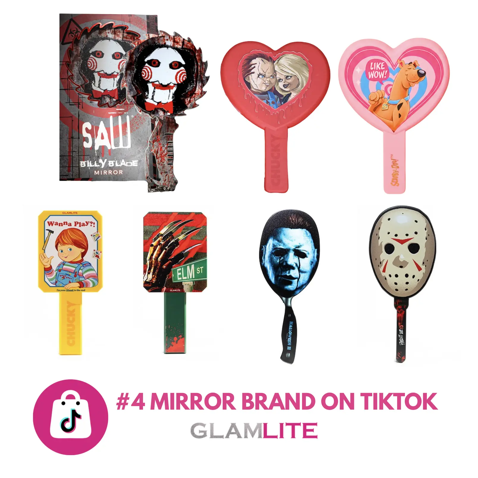 Glamlite Officially Licensed Handheld Mirrors