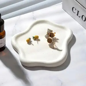 Cloud Jewelry Tray Ceramic Ring Holder | Cute Trinket Dish for Earrings & Necklaces | Aesthetic Room Decor Gift for Women | Christmas, Mother’s Day & Valentine