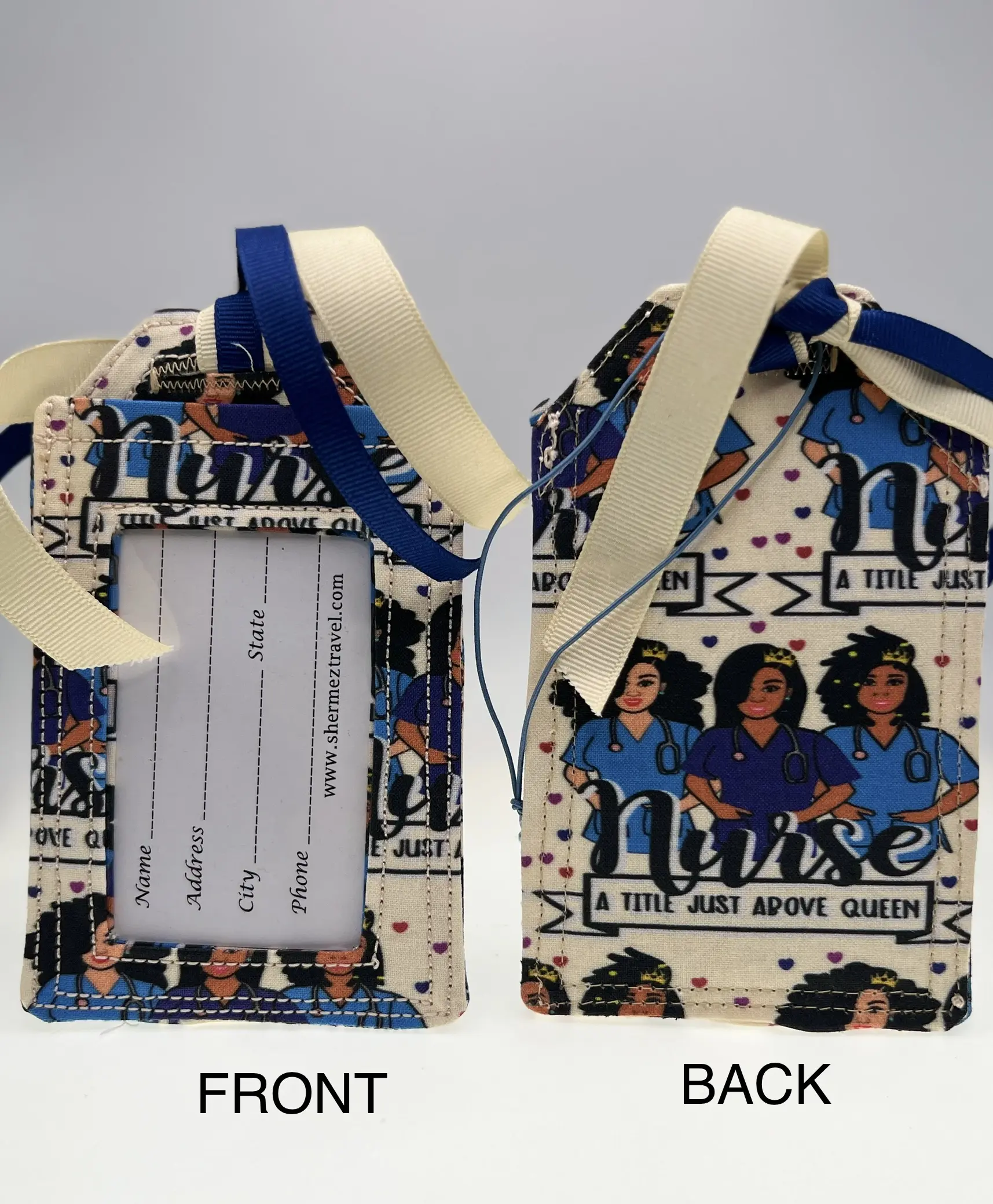 Personalized Luggage Tag, Custom Luggage Tags, Travel Bag Tag, Fabric Tag