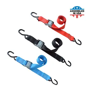 2" X 6' Cam Buckle Strap With S Fully Coated S Hooks
