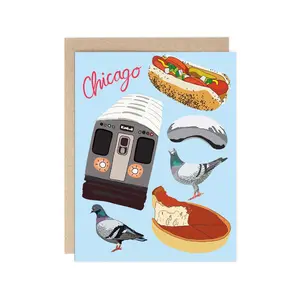 Chicago Favorites Blank Card