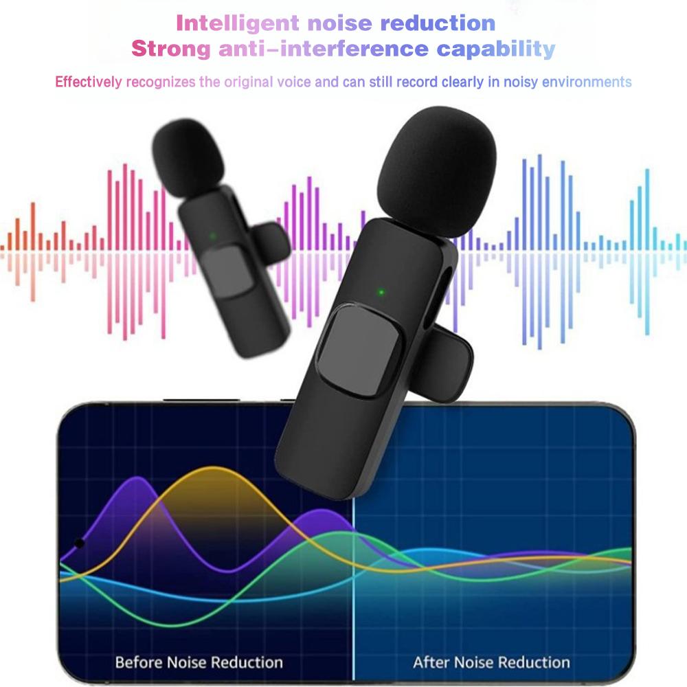 USB C Mini Wireless Microphone for iOS and Android Devices - Noise Reduction Lapel Mic for Recording, Clip on Mic, Mic for Video Recording, Tiktok, Youtube, Vlog USB C Mini Wireless Microphone for iOS and Android Devices - Noise Reduction Lapel Mic for Recording, Clip on Mic, Mic for Video Recording, Tiktok, Youtube, Vlog