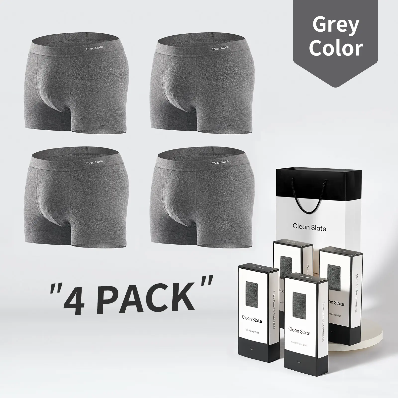 Grey 4 PACK