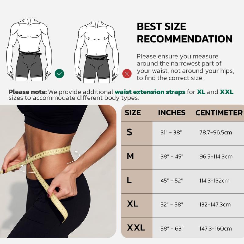 aoFIT Back Brace，Corset Waist TrainerBelt，Women's Sports，Sweat Belt for Men，Waist Support，Waist Trainer，Body shaping belt，springtok,FallFreshness