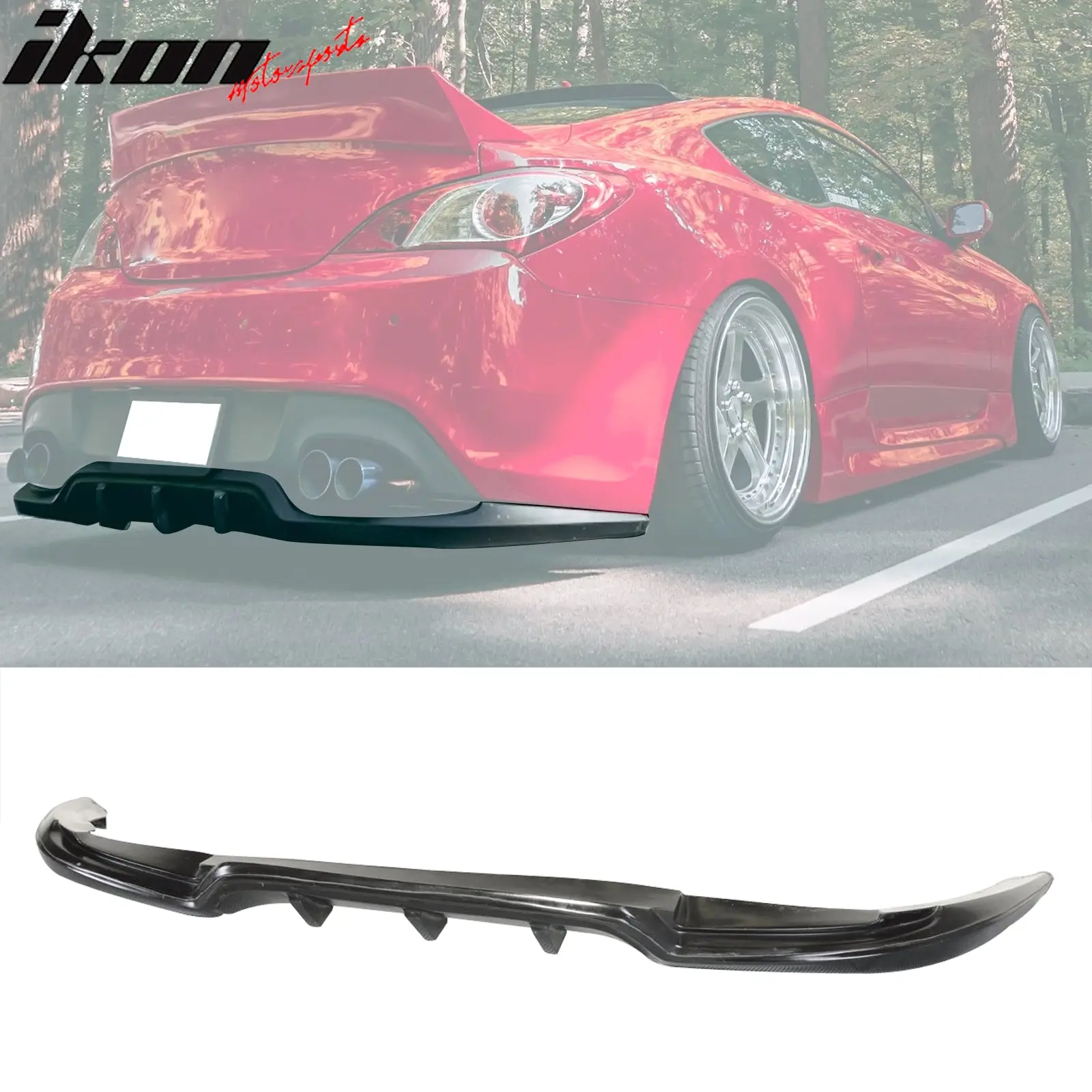 Rear Bumper Lip for Hyundai Genesis Coupe 2010-2016 Sport PU