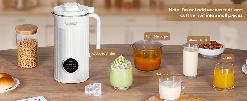FOHERE 8 in 1 Nut Milk Maker Machine, 35oz Soy Milk Maker with 8 Upgraded Blades for Homemade Almond, Oat, Soy, Juice, Plant Milk, Delay Start/Self Cleaning/Keep Warm/Boiling Water FOHERE 8 in 1 Nut Milk Maker Machine, 35oz Soy Milk Maker with 8 Upgraded Blades for Homemade Almond, Oat, Soy, Juice, Plant Milk, Delay Start/Self Cleaning/Keep Warm/Boiling Water
