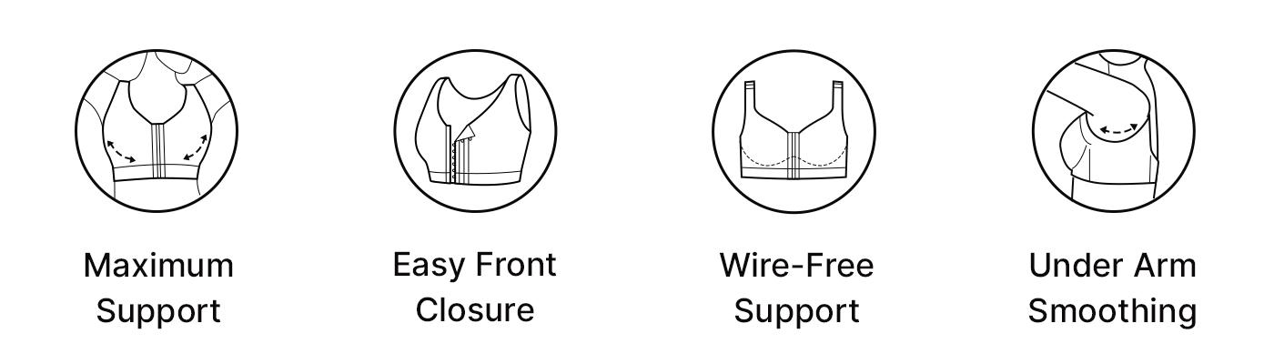 Shapellx Shapewearwithbra Bare Essentials AirSlim Unlined Wireless Back Support Bra