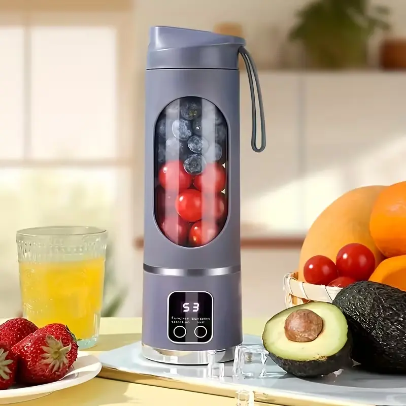 22000rpm high-speed Compact Mini Juicer with Portable USB Charging - Personal Juice Cup Powered by a 1500Mah Lithium Battery, Perfect for Smoothies And Milkshakes - Ideal for Home, Office, And Travel